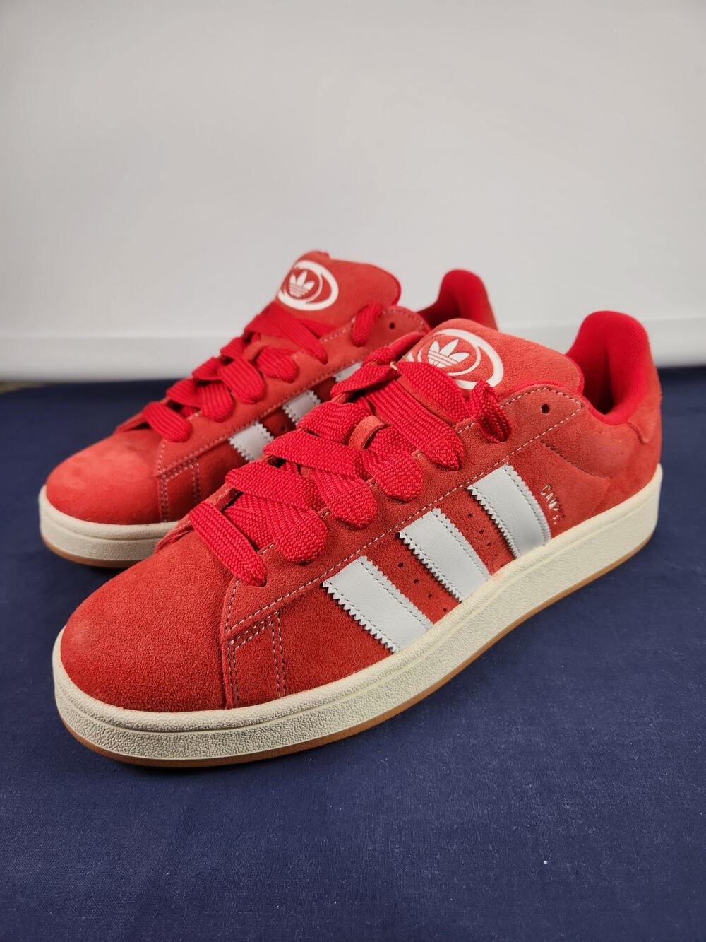 adidas Campus 00s H03474 Scarlet Gum Men's Size 12 Red White Suede New Box